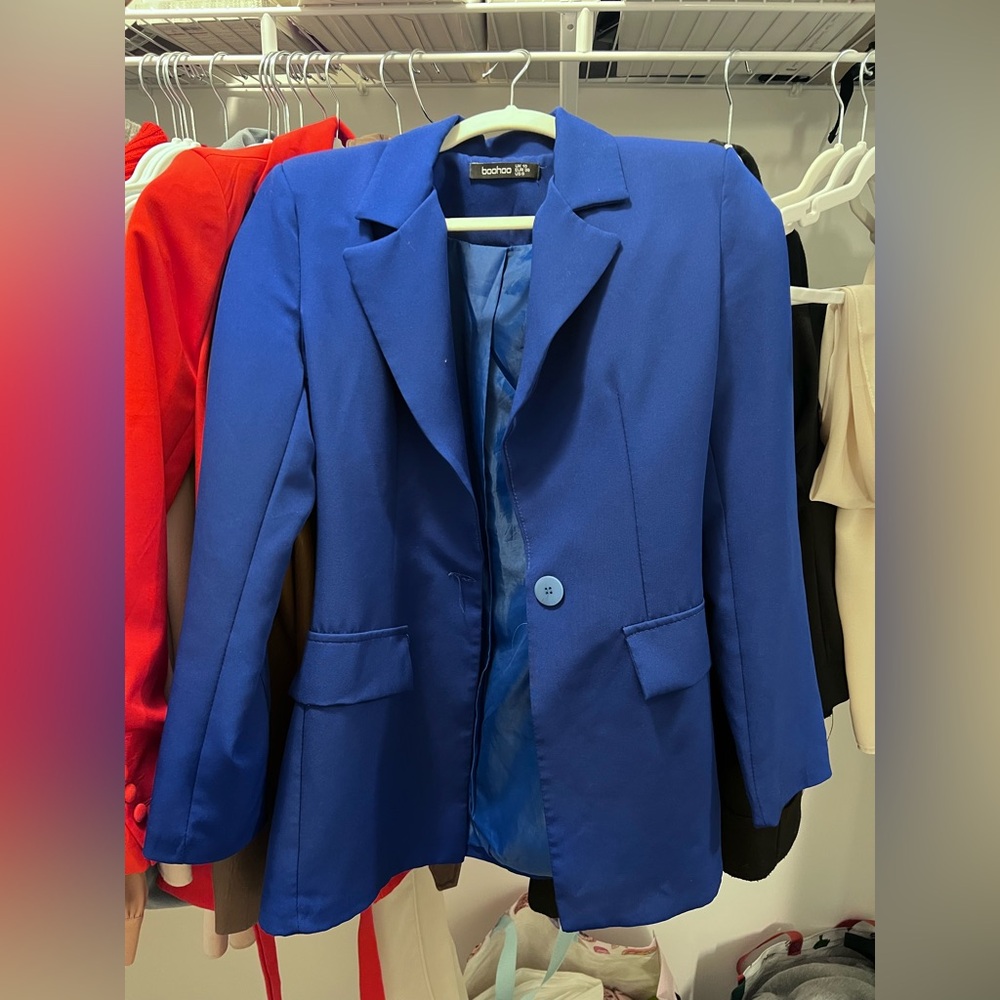 Boohoo Royal Blue Blazer